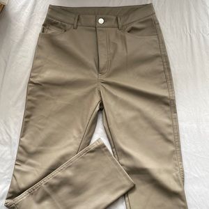 H&M faux leather pants